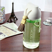 Load image into Gallery viewer, Model Line Cool Water Bottle Fringing decor Cold Drink Glass Bottle High Quality Glass drinking bottle Handcarry hiking bottle