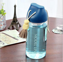 Load image into Gallery viewer, Model Line Cool Water Bottle Fringing decor Cold Drink Glass Bottle High Quality Glass drinking bottle Handcarry hiking bottle
