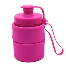 Load image into Gallery viewer, Creative Silicone Folding Bottle Drinking Water Bottles Sport Portable Drinking Bottle Readily Bottle Multi Color Free