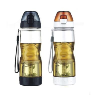 Portable travel water bottle Creative drinking bottle Fashion filter tea bottle leak-proof tea water bottle