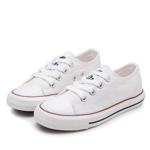 2019 Kids Shoes for Girl Children Shoes Boys Sneakers 2017 Spring Autumn Girls Shoes White Short Solid Fashion Children Shoes