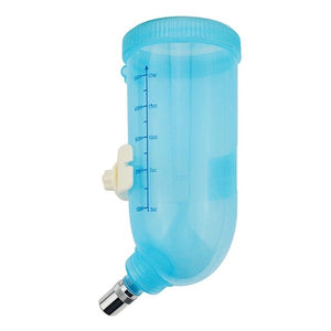 500ML Pet Water Feeders Metal Pipe PE Drinking Bottle Dog Cat Rabbit Wall Hanging Feeder Puppy Kitten Pet Drinking Bottle